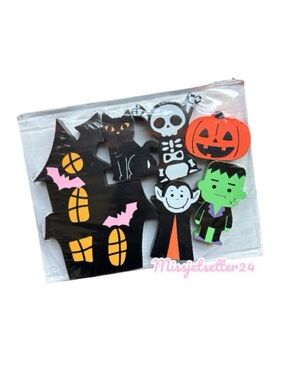 NWT Target Bullseye Playground Halloween 2025 Kids Wooden Figures Playset 6ct